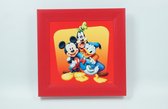 Disney Schilderij Goofy, Mickey Mouse & Donald Duck 30 CM X 30 CM