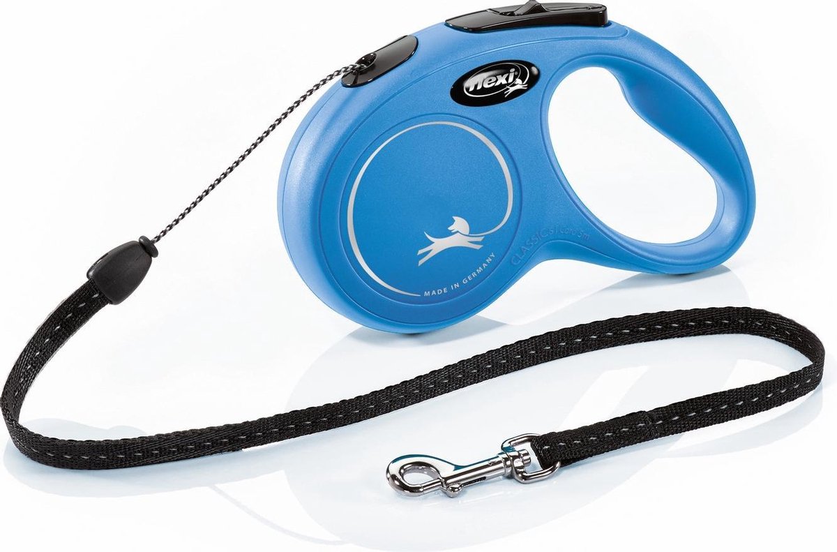 Bol.com Flexi New Classic Koord - Hondenriem - Blauw - S - 5 m - (<12 kg) aanbieding
