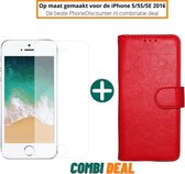 iphone 5s hoesje rood | iPhone 5S A1453 beschermhoes full body | iPhone 5S wallet hoes rood | hoesje iphone 5s apple | iPhone 5S boekhoesje + iPhone 5S tempered glass screenprotect