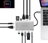 PEPPER JOBS USB C HUB TCH-12 - usb c adapter - usb c naar hdmi - usb c naar usb - usb c naar usb a - usb c oplader