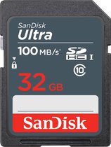 Bol.com SanDisk Ultra 32GB SDHC 100MB/s flashgeheugen Class 10 UHS-I aanbieding