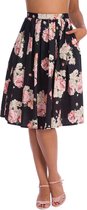 Banned English Rose 50's Swing Rok Zwart