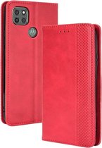 Vintage Book Case - Motorola Moto G9 Power Hoesje - Rood