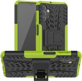 Rugged Kickstand Back Cover - Samsung Galaxy A32 5G Hoesje - Groen