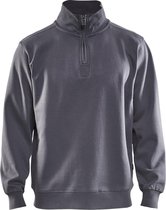 Blaklader Sweatshirt Jersey 1/2 rits 3365-1048 - Grijs - XXXL