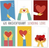 Kimago.nl - wenskaarten - kaartenset - ansichtkaarten - liefde - bedankt - corona - 6 stuks