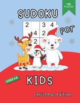Sudoku For Kids Ages 4-8 Christmas Edition