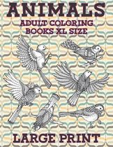Adult Coloring Books XL size - Animals - Large Print