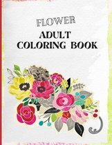 Flower Adult Coloring Book