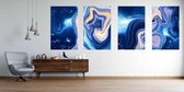 Onlinecanvas - Schilderij - Abstract Marble Texture Colored Bright Liquid Paints. Art Vertical Vertical - Multicolor - 80 X 60 Cm