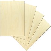 Greenbasic® - hout plankjes - Figuurzaaghout A3 formaat 10 stuks, Berken triplex 4mm - Greenbasic®