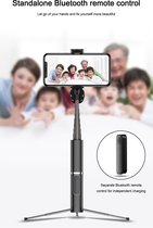 Garpex® Universal Selfie Stick Bluetooth - Selfie Stick Phone - 3 en 1 - Universel - iPhone Samsung Huawei Xiaomi LG Nokia - Zwart