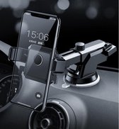 Garpex® Auto Telefoonhouder met Zuignap – 2 in 1 Houder Auto Smartphone – 360° graden draaibaar - iPhone Android – Zwart