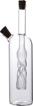YILTEX – Olie en Azijnstel - Oliefles – Azijnfles – Olie Diffuser - 2 in 1 – Glas