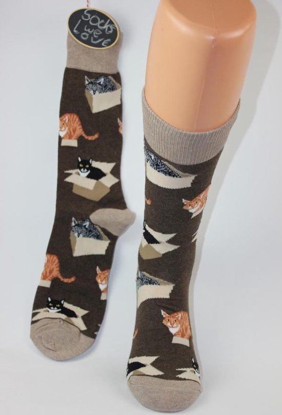Heren sokken katten socksmith | bol.com