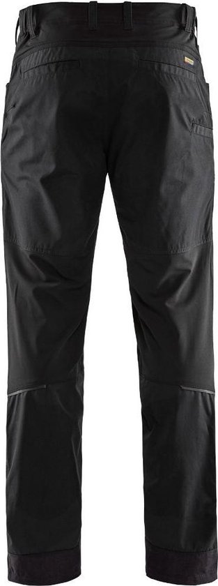 Blaklader 1456 Pantalon de travail de service Stretch Zwart/ Rouge