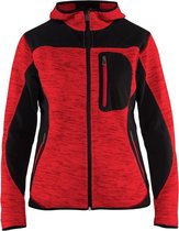 Blaklader Dames Vest met Softshell 4931-2117 - Rood/Zwart - L