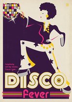 Muziek Poster - Disco Fever - Wandposter 60 x 40 cm