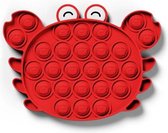 Ren4Shop© Fidget Toys Pop It - Krab rood - Stress verlagend - Gezien op TikTok!