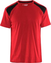 Blåkläder 3379-1042 T-shirt Bi-Colour Rood/Zwart maat XL