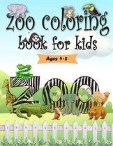 zoo coloring book for kids ages 4-8