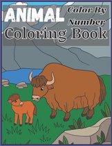 Animal Color By Number Coloring Book