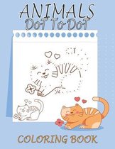 Animals dot to dot coloring book