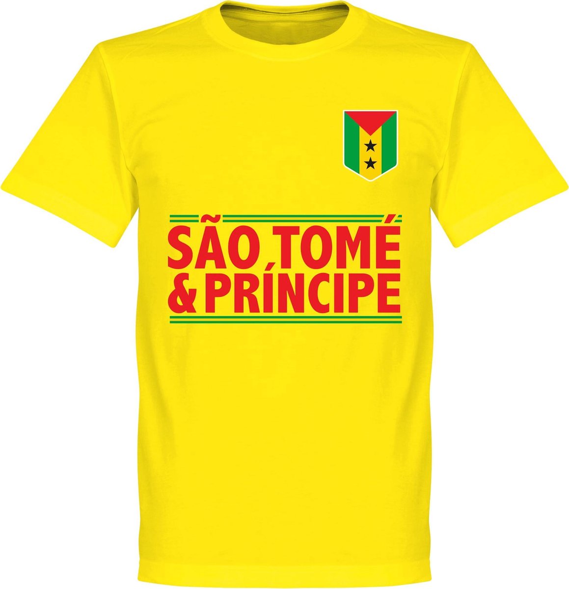 São Tomé en Príncipe Team T-Shirt - Geel - L