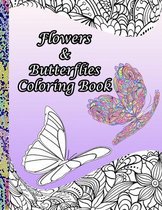 Flowers and Butterflies Coloring Book