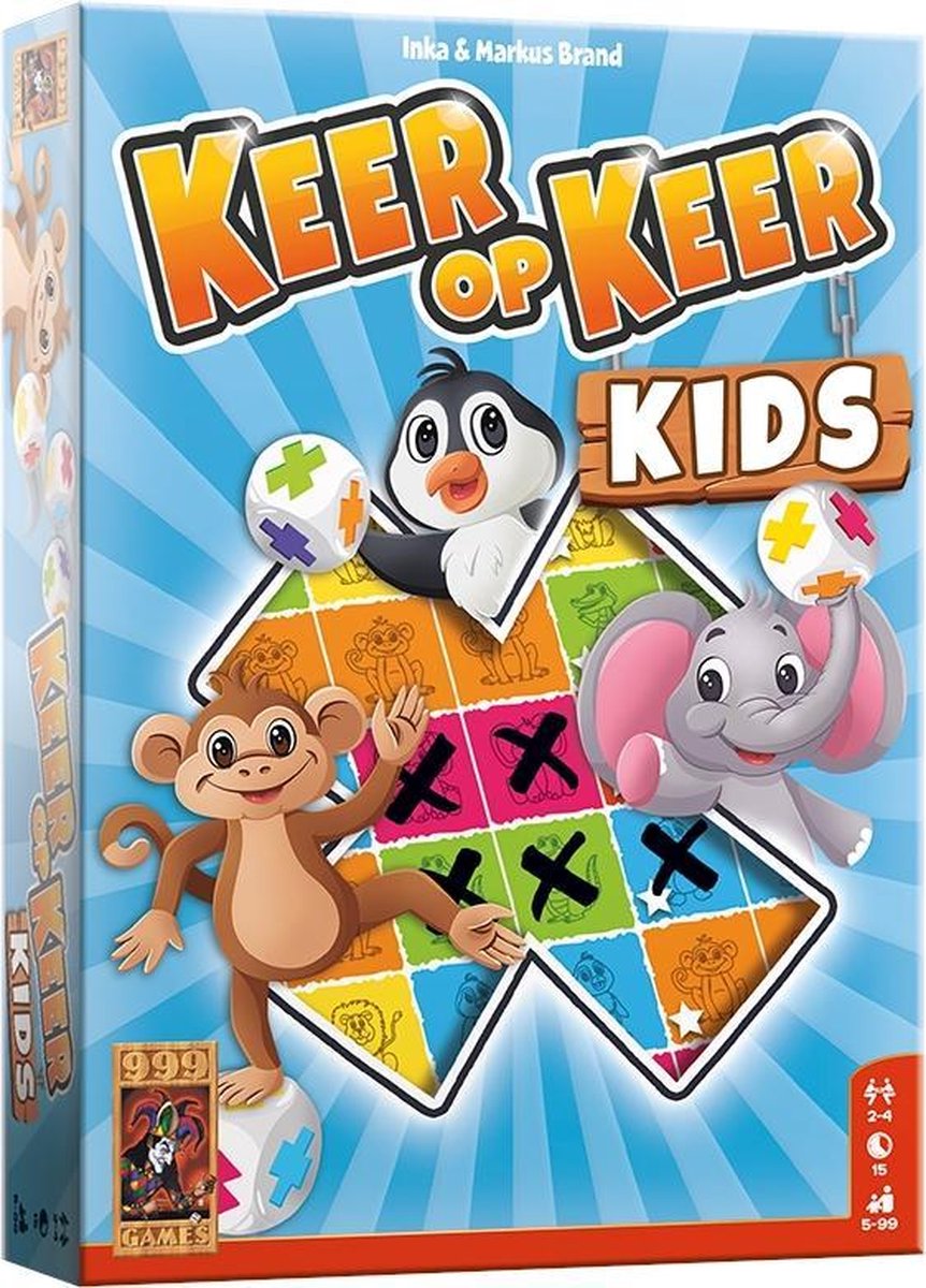 Keer op Keer Kids Dobbelspel - 999 Games