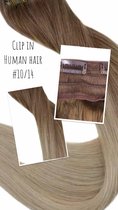 Clip In Balayage Ombré 40cm #10/14 bruin blond human hair dik&vol
