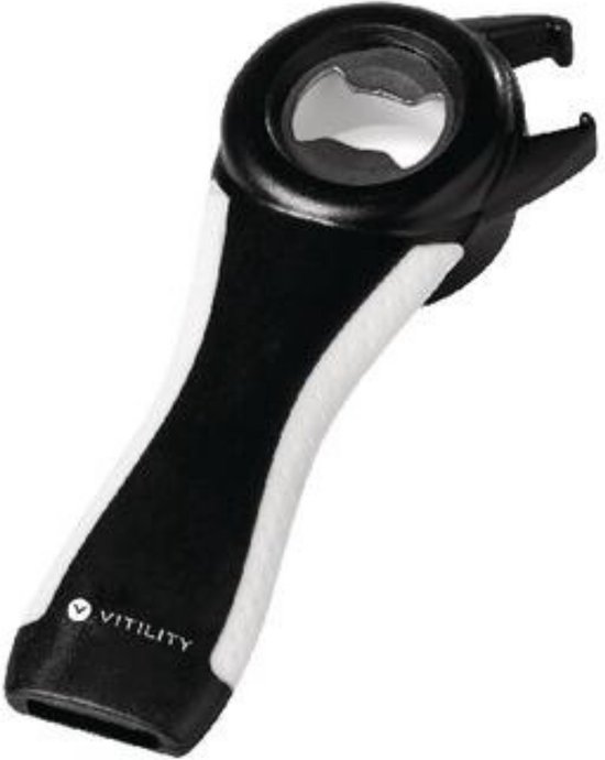 Universele dekselopener voor glazen en flessen, twist-off-opener, keukenhulp voor senioren en artritis, antislip handgreep voor het openen van deksels en doppen