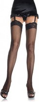 Stockings Jarratelkousen Jarratelgordel Panty Dames Sexy Ondergoed - zwart - 100% nylon - Leg Avenue®