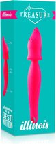 Vibrators voor Vrouwen Dildo Sex Toys Erothiek Luchtdruk Vibrator - Seksspeeltjes - Clitoris Stimulator - Magic Wand - 10 standen - Rood - Treasure®