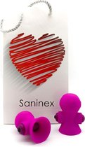 Saninex sextoys - tepelzuiger - tepelvibrator - 100% waterdicht - roze