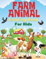 Farm Animal Coloring Book for Kids