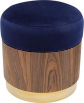 Hocker Lilly blauw Ø39cm