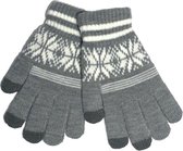 WP handschoenen heren winter - handschoenen dames winter - Tijdelijk Tweede Paar Gratis - Touchscreen - Lichtgrijs