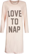 Temptation Dames Bigshirt nachthemd slaapkleed Licht Roze TPNGD2907A - Maten: L