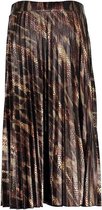 Skirt Snake Printed Plisee 06588 Black/gold