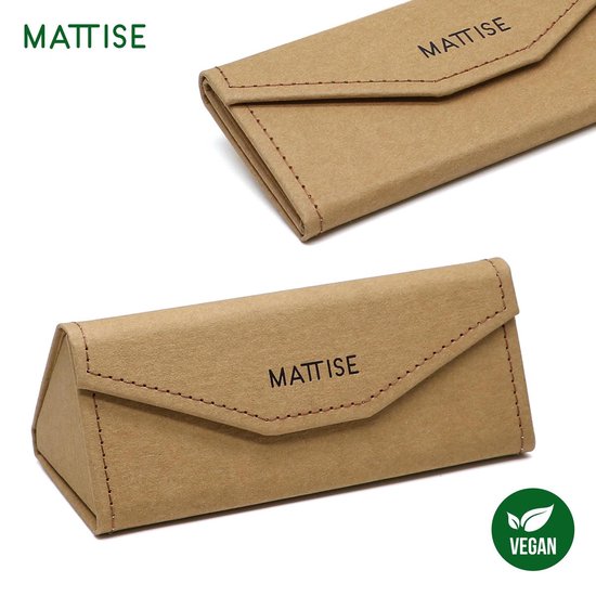 MATTISE Handgemaakte Brillenkoker van Kraft Papier — Opvouwbare  Brillenkokers Dames en | bol.com