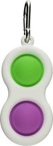 ColourFam Simple Dimple Fidget | Paars - Groen | Fidget Popper | Fidget Speelgoed | Fidget Toys Simple Dimple Tiktok | Fidget Pad