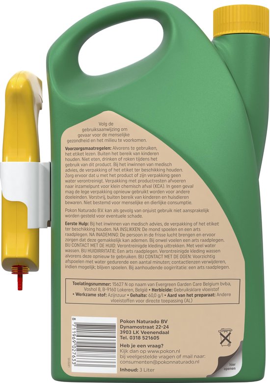 Pokon tegen Onkruid - Spray - 3l - Onkruidbestrijding - Natuurlijk van Merkloos	 — afbeelding 3