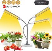 Parya Garden Groeilamp - ledverlichting - Grow light - kweeklamp - warmtelamp - Full spectrum - Met 3 lampen - Flexibel