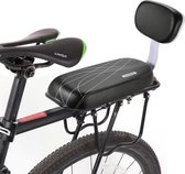 Bagagedrager - Zadel - Bagagerek Zitje - Stoeltje - Kind Peuter - Aluminium - Zwart - Geschikt voor mountainbike & racefiets