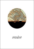 Steden Poster - Venice Skyline - Wandposter 60 x 40 cm