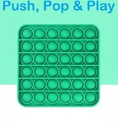 Pop it speelgoed Groen Vierkant spel hype fidget toy spelletje