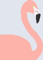 Dieren Poster - Flamingo Roze - Wandposter 60 x 40 cm