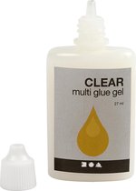 Clear Multi Glue gel. 27 ml/ 1 fles