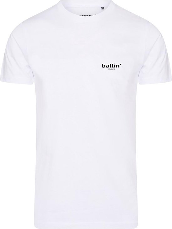 Ballin Est. 2013 - Heren Tee SS Small Logo Shirt - Wit - Maat S